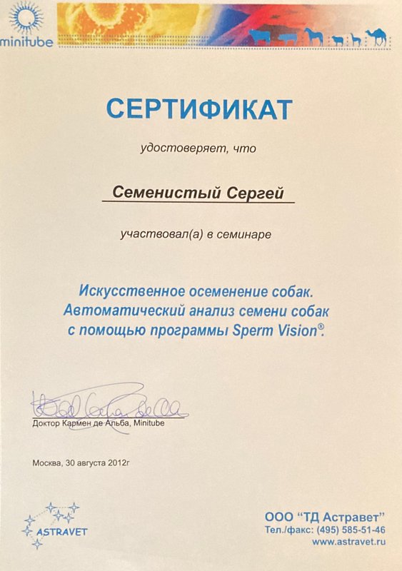 Документ или сертификат