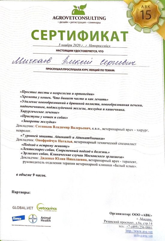 Документ или сертификат
