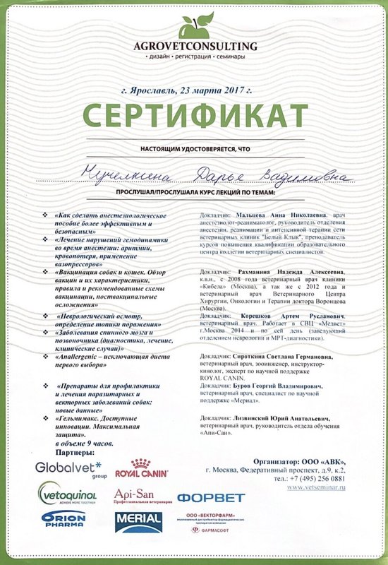 Документ или сертификат
