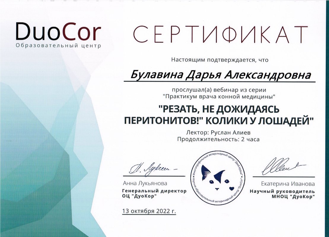 Документ или сертификат