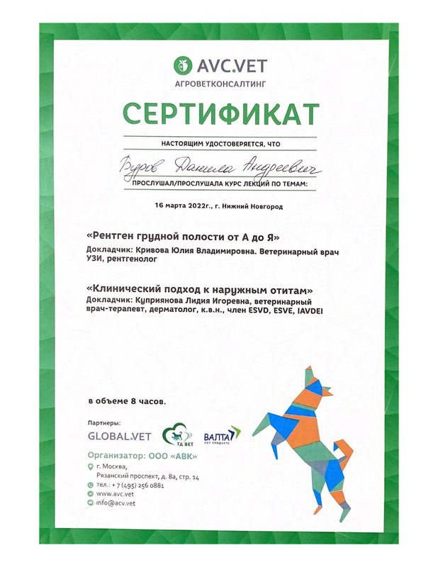 Документ или сертификат