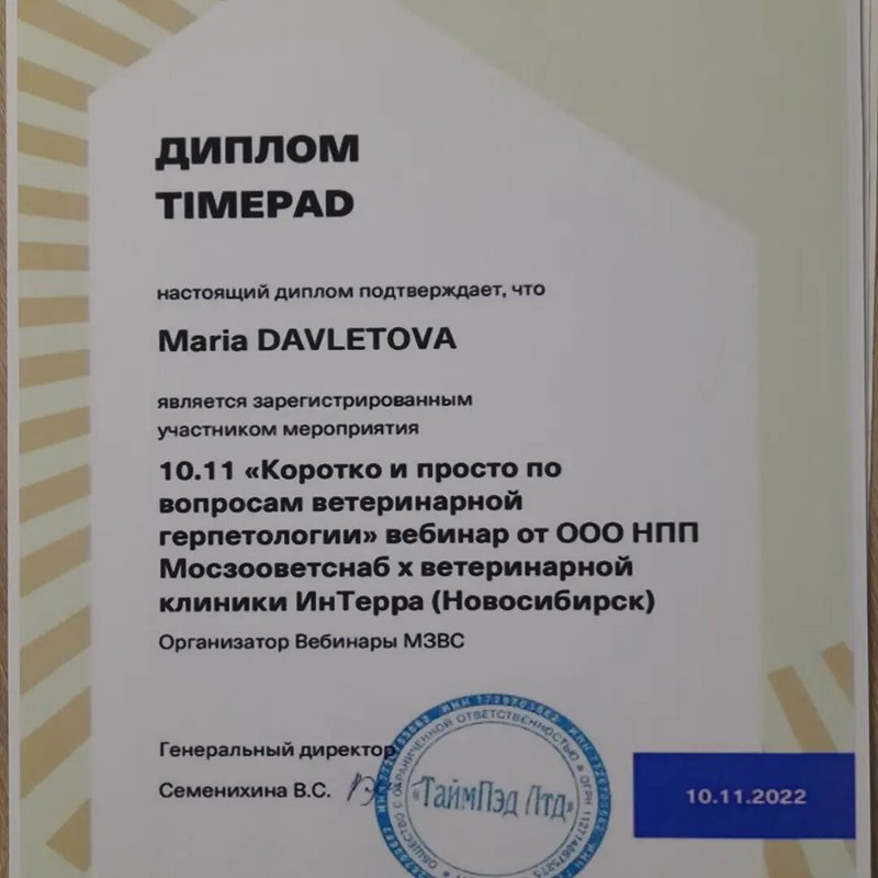 Документ или сертификат