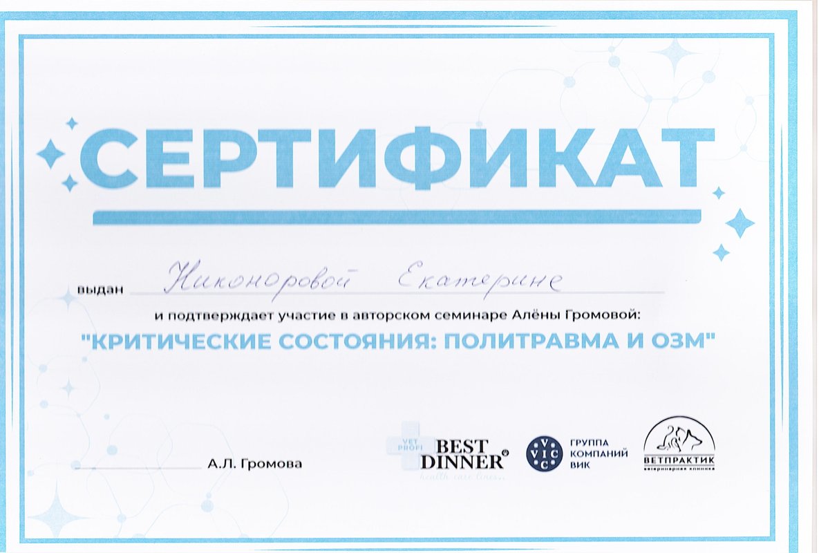 Документ или сертификат