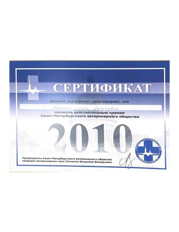 Документ или сертификат