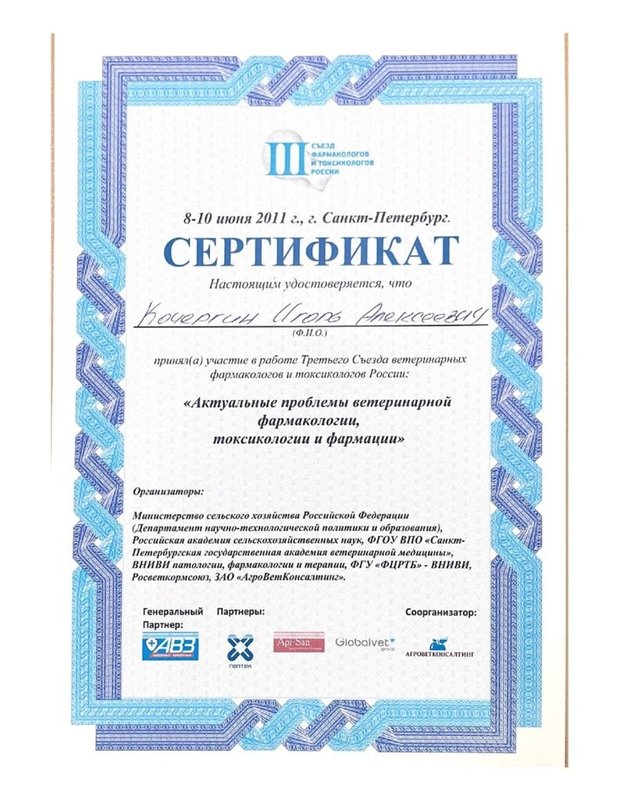 Документ или сертификат