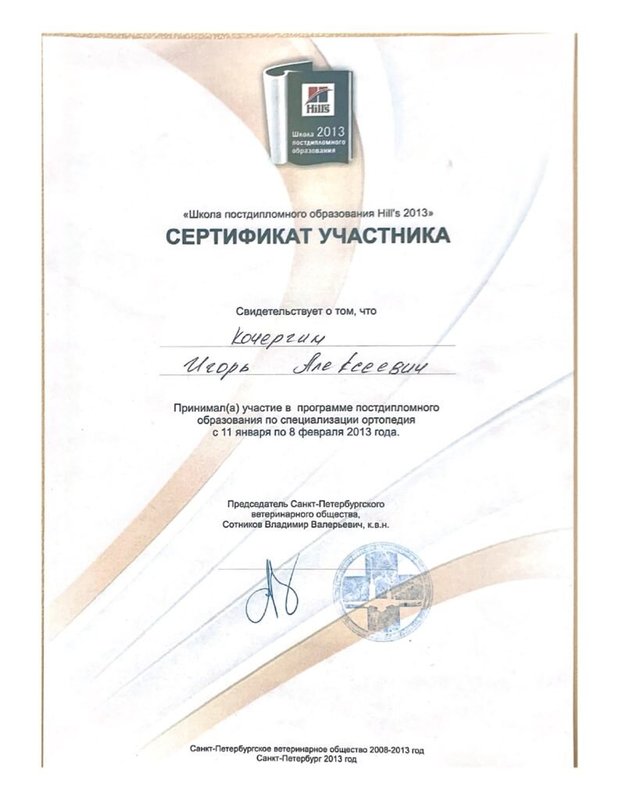 Документ или сертификат