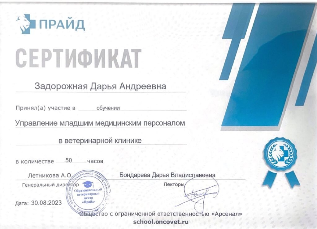 Документ или сертификат