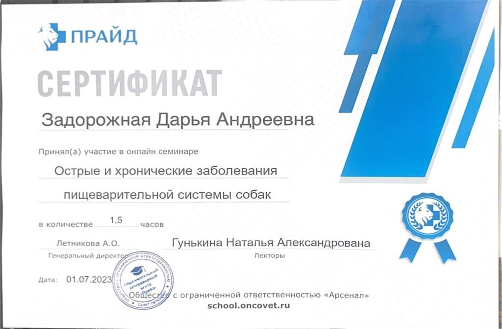 Документ или сертификат