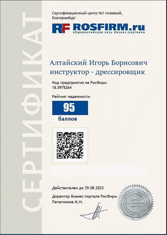 Документ или сертификат