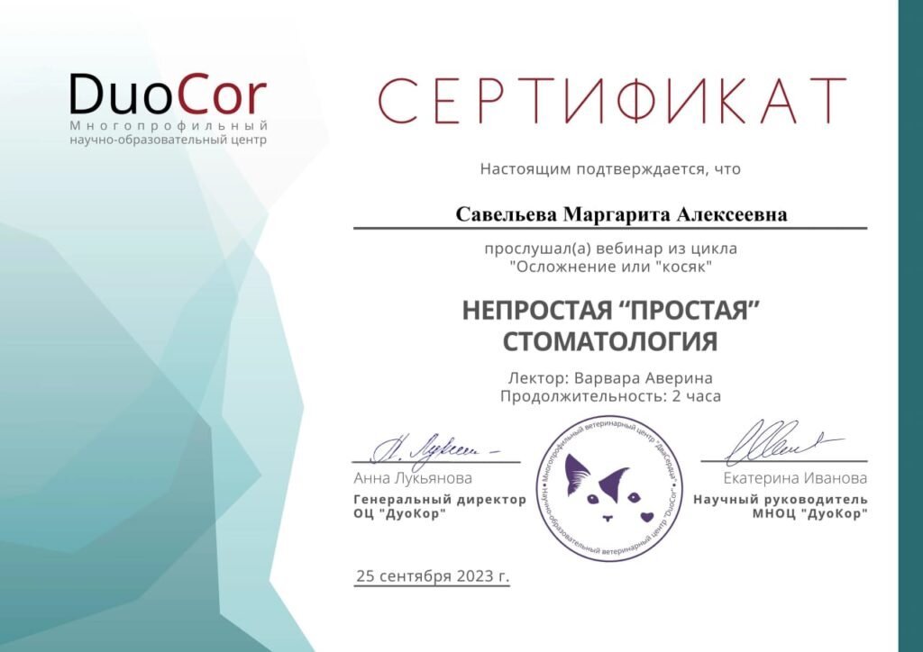 Документ или сертификат