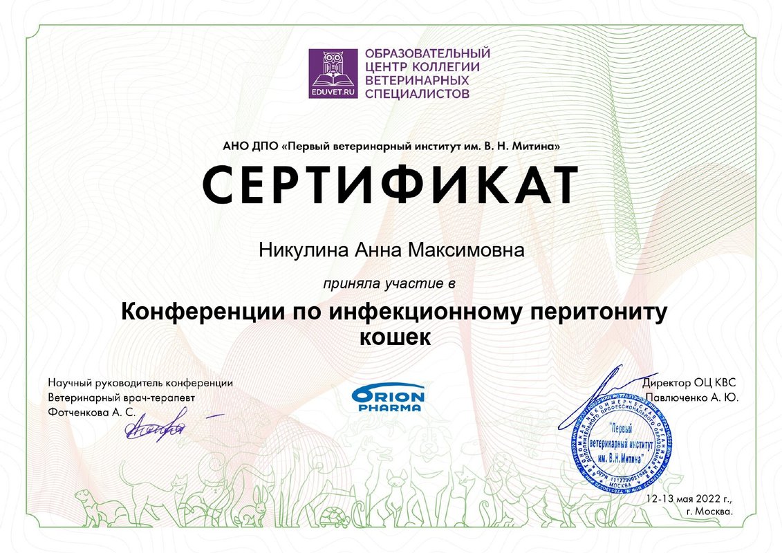 Документ или сертификат