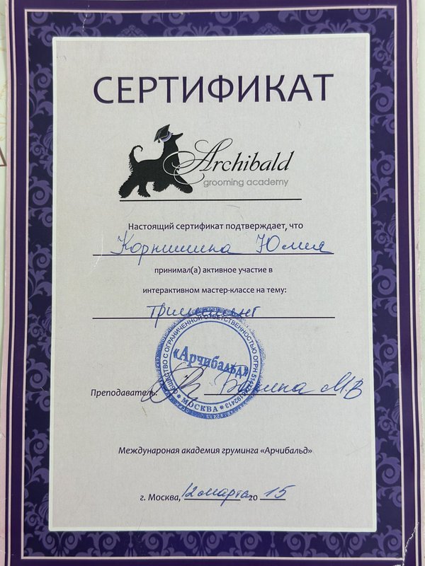 Документ или сертификат