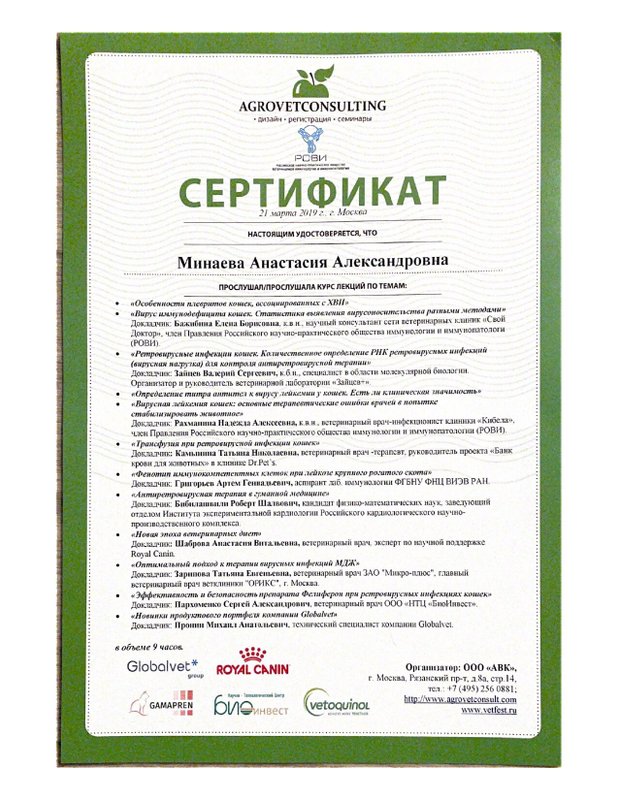 Документ или сертификат