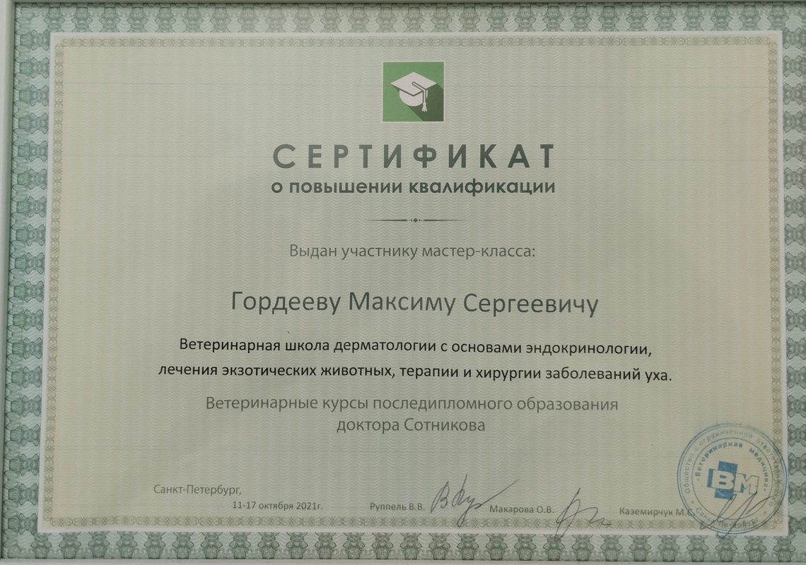 Документ или сертификат