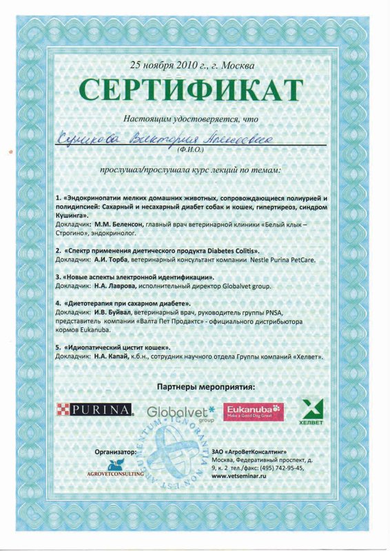 Документ или сертификат