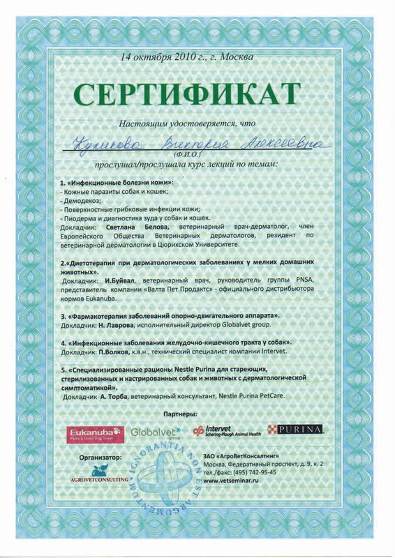 Документ или сертификат