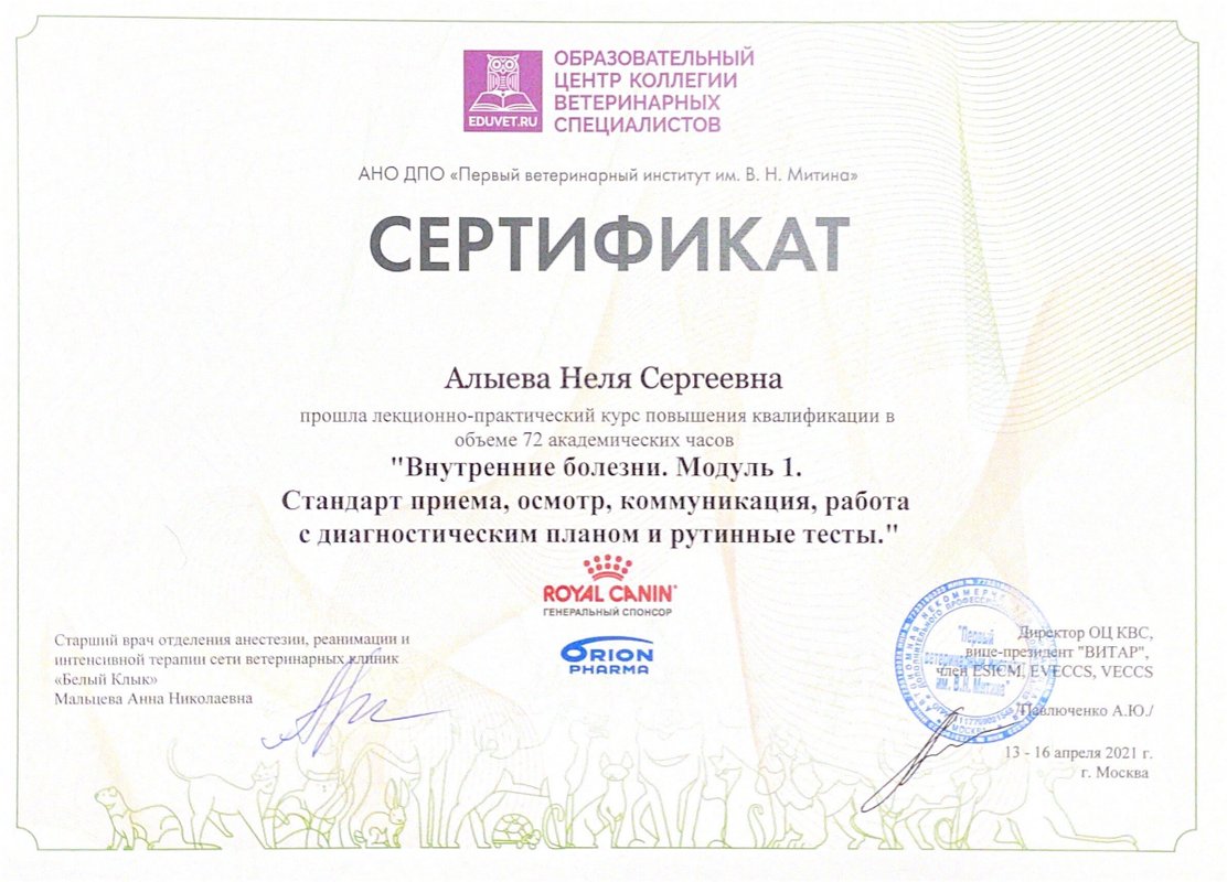 Документ или сертификат