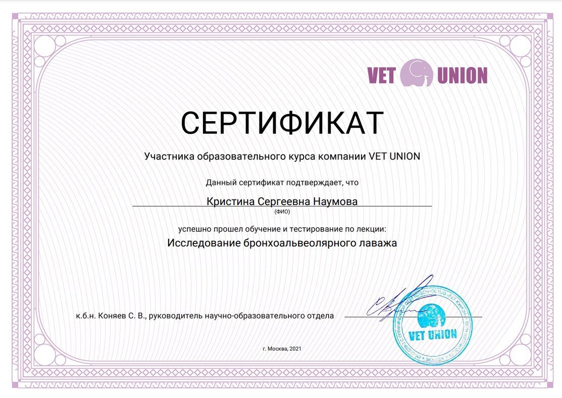Документ или сертификат