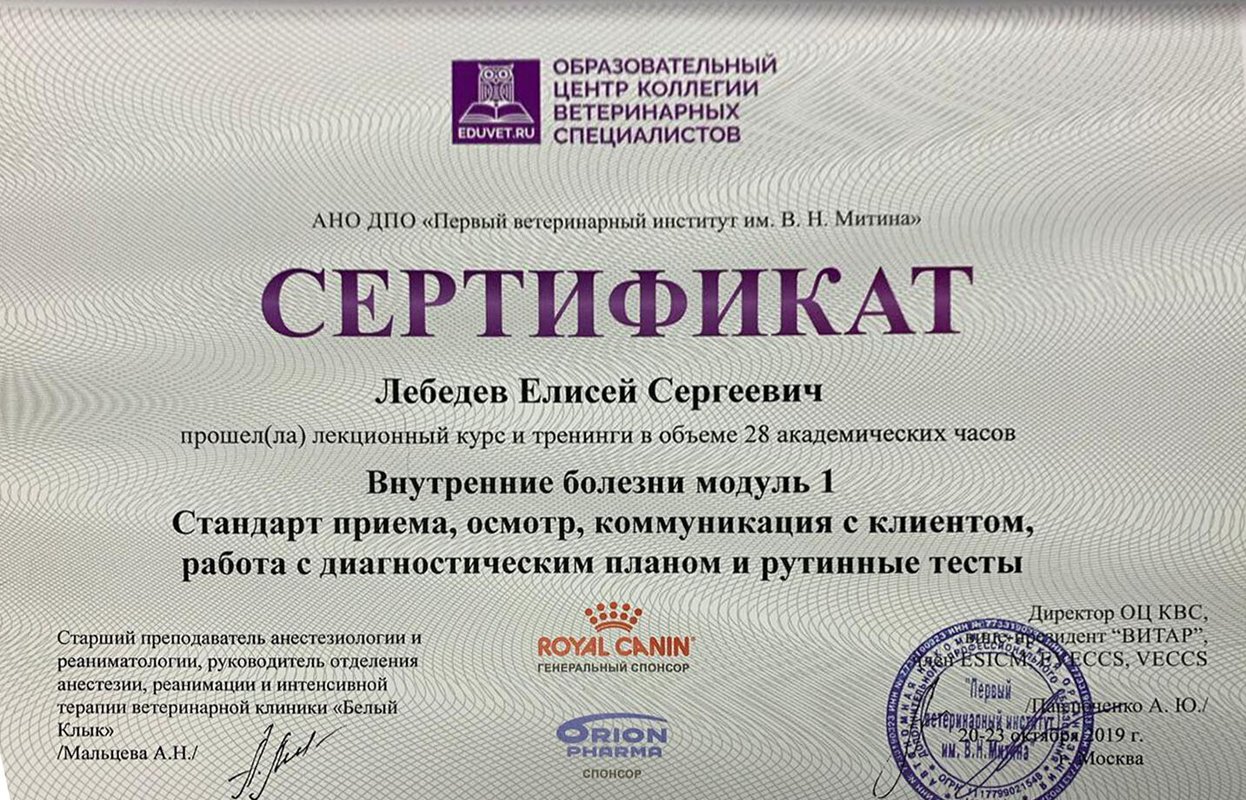 Документ или сертификат