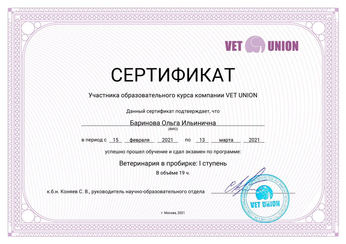 Документ или сертификат