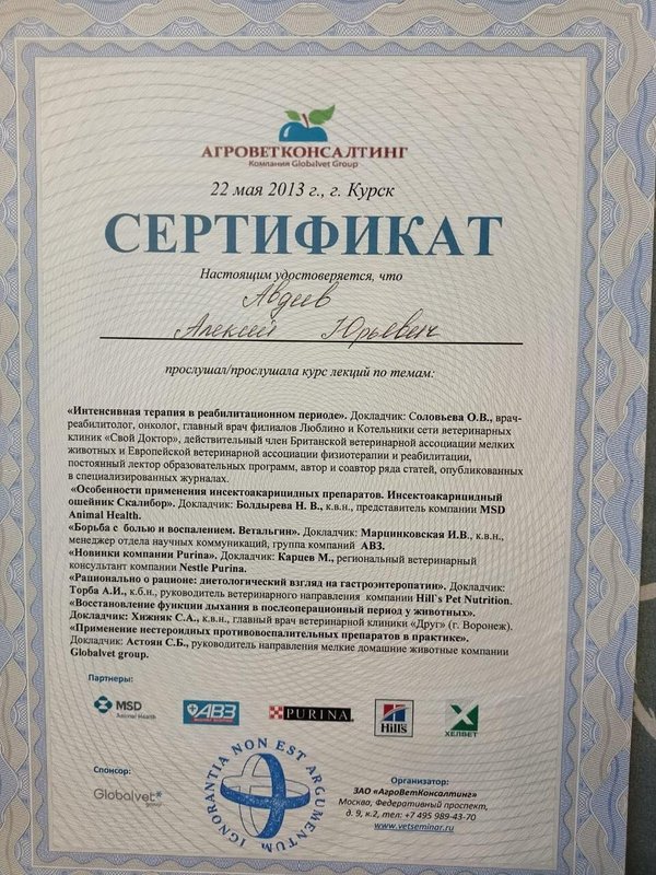 Документ или сертификат