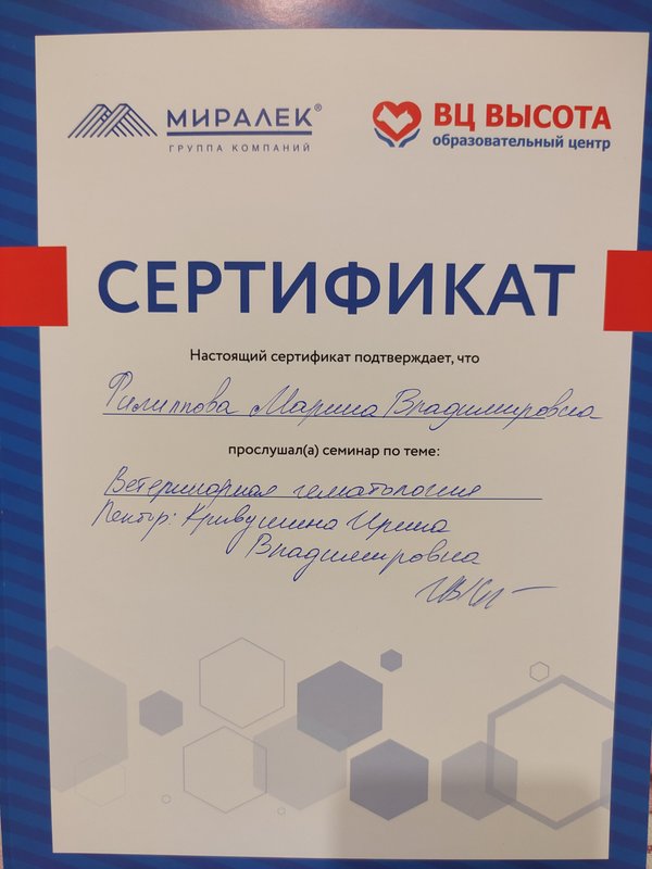 Документ или сертификат