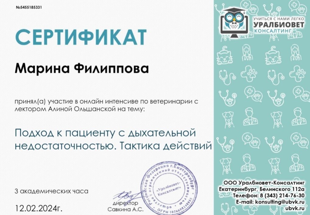 Документ или сертификат