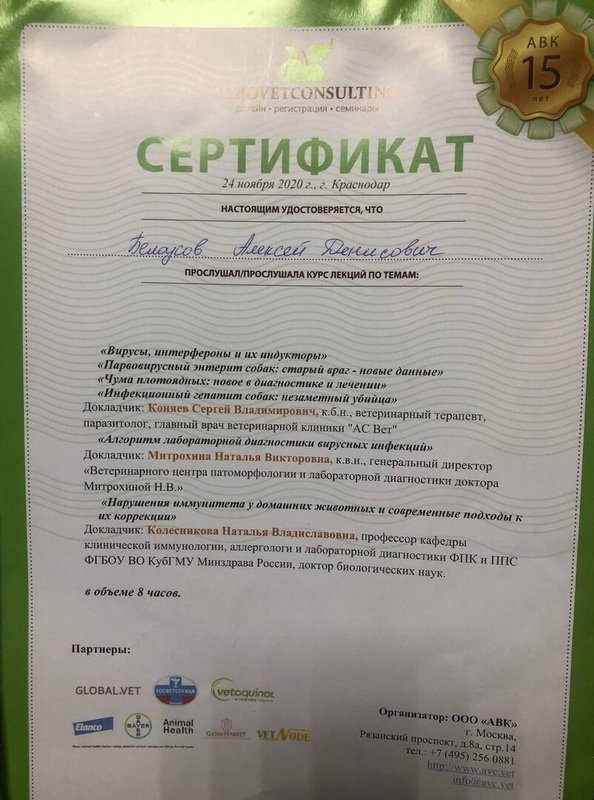 Документ или сертификат