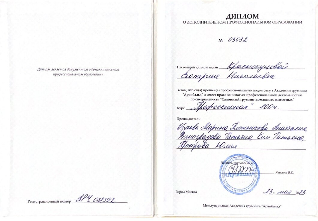 Документ или сертификат