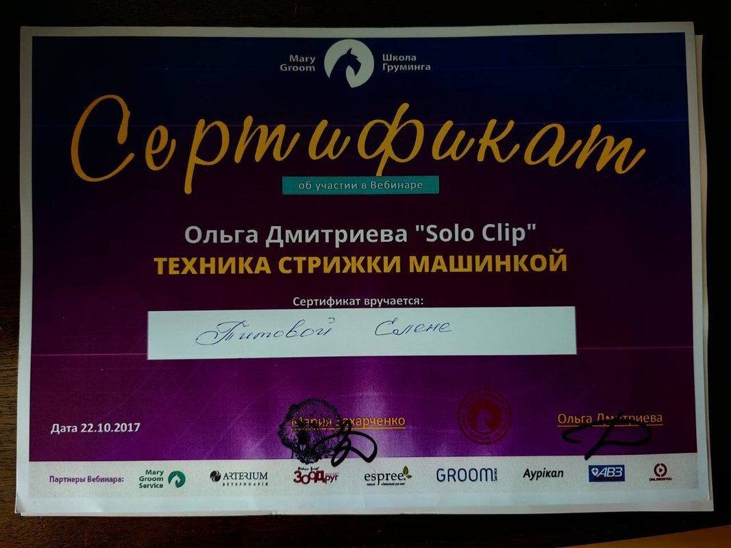 Документ или сертификат