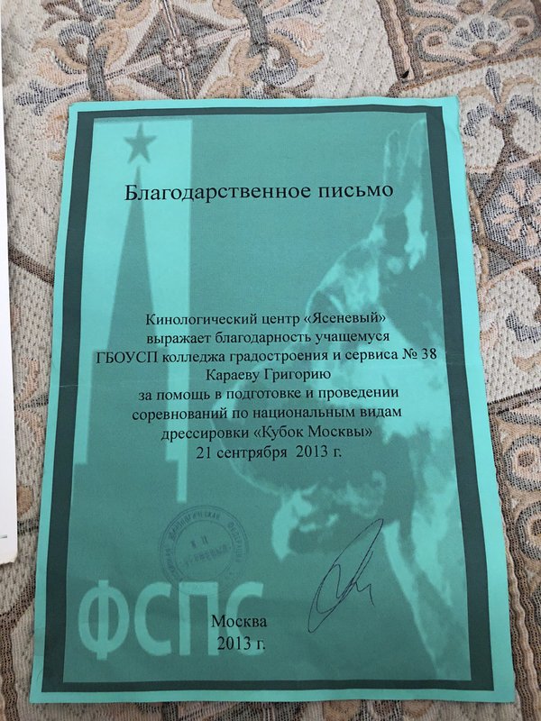 Документ или сертификат