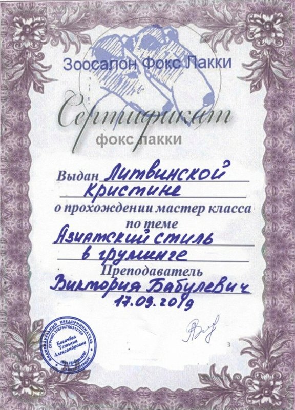 Документ или сертификат