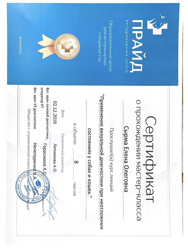 Документ или сертификат