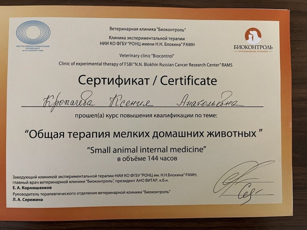 Документ или сертификат