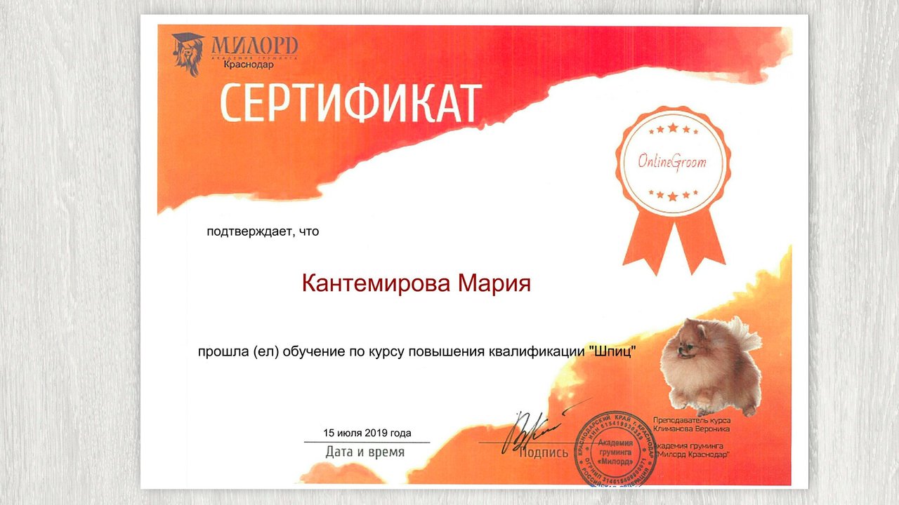 Документ или сертификат