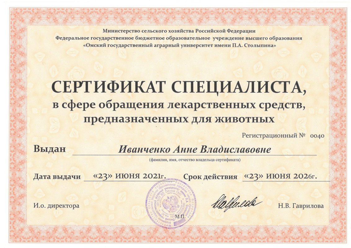 Документ или сертификат