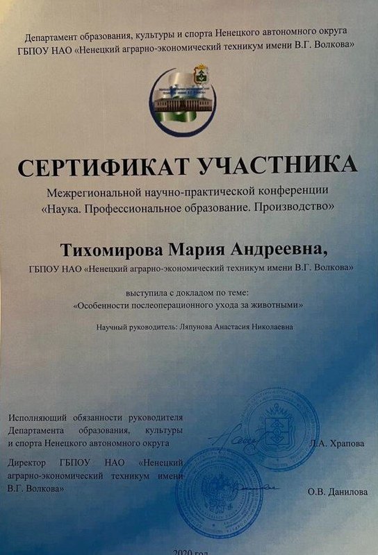 Документ или сертификат