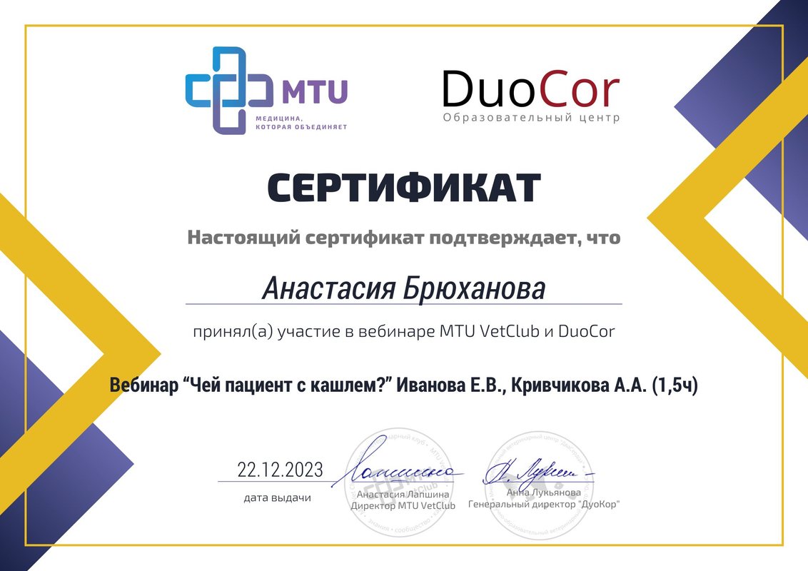Документ или сертификат