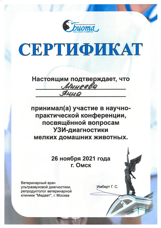 Документ или сертификат