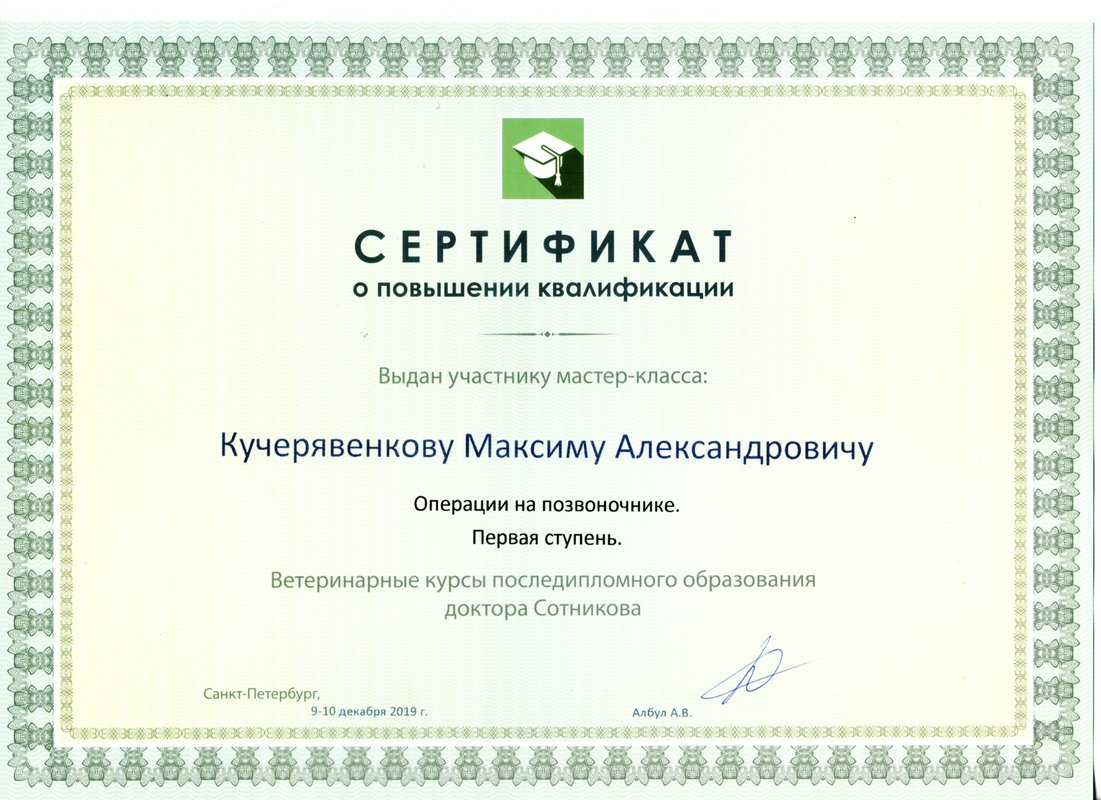 Документ или сертификат