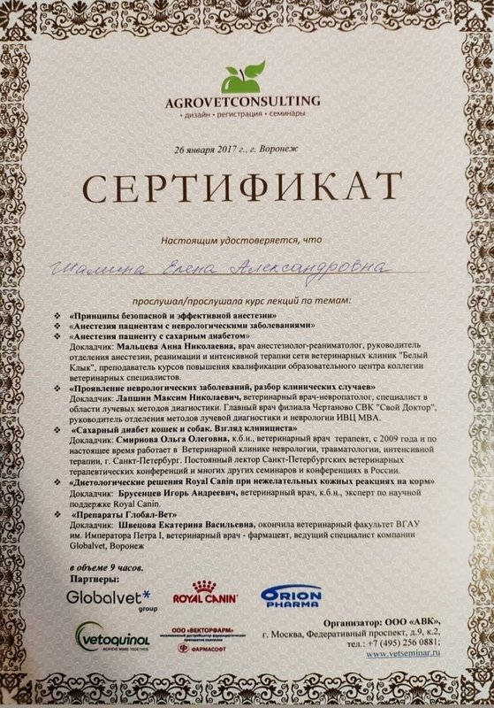 Документ или сертификат