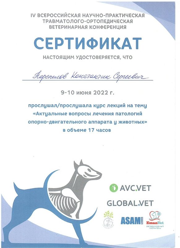 Документ или сертификат
