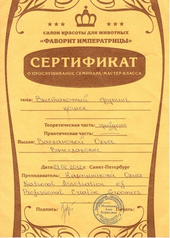 Документ или сертификат