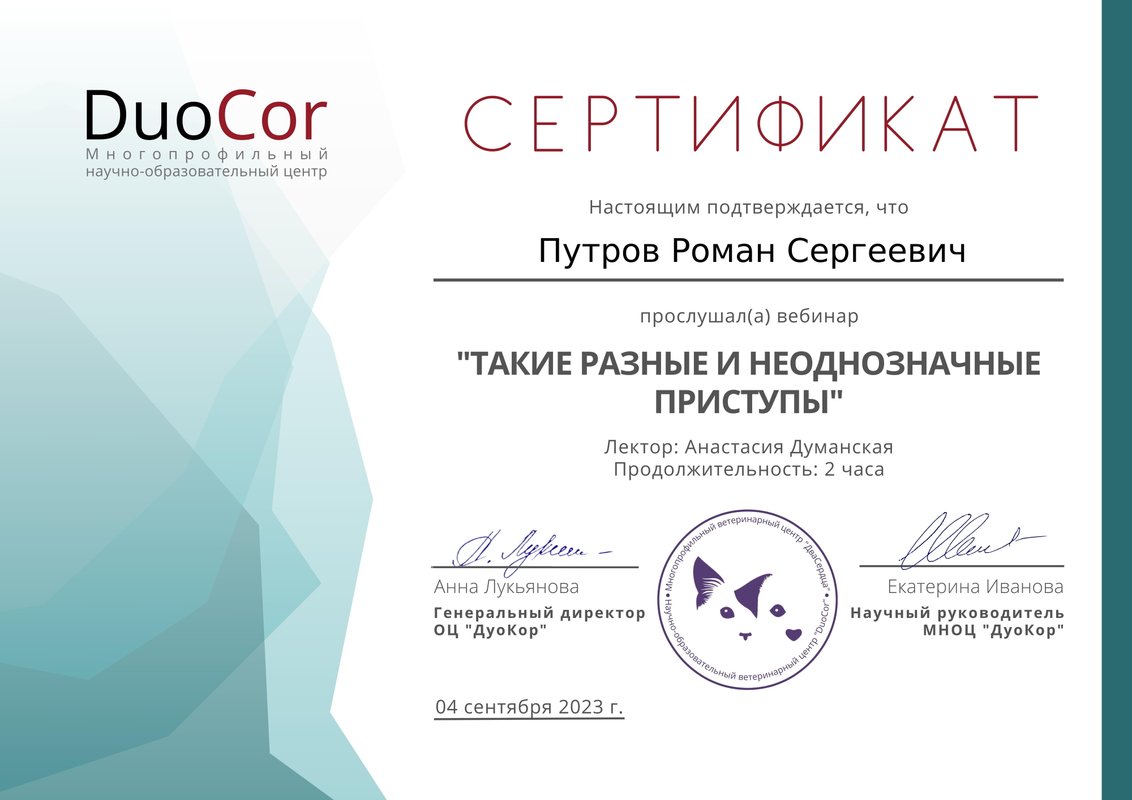 Документ или сертификат