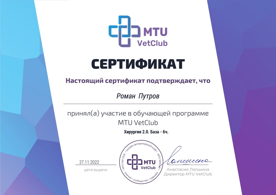Документ или сертификат