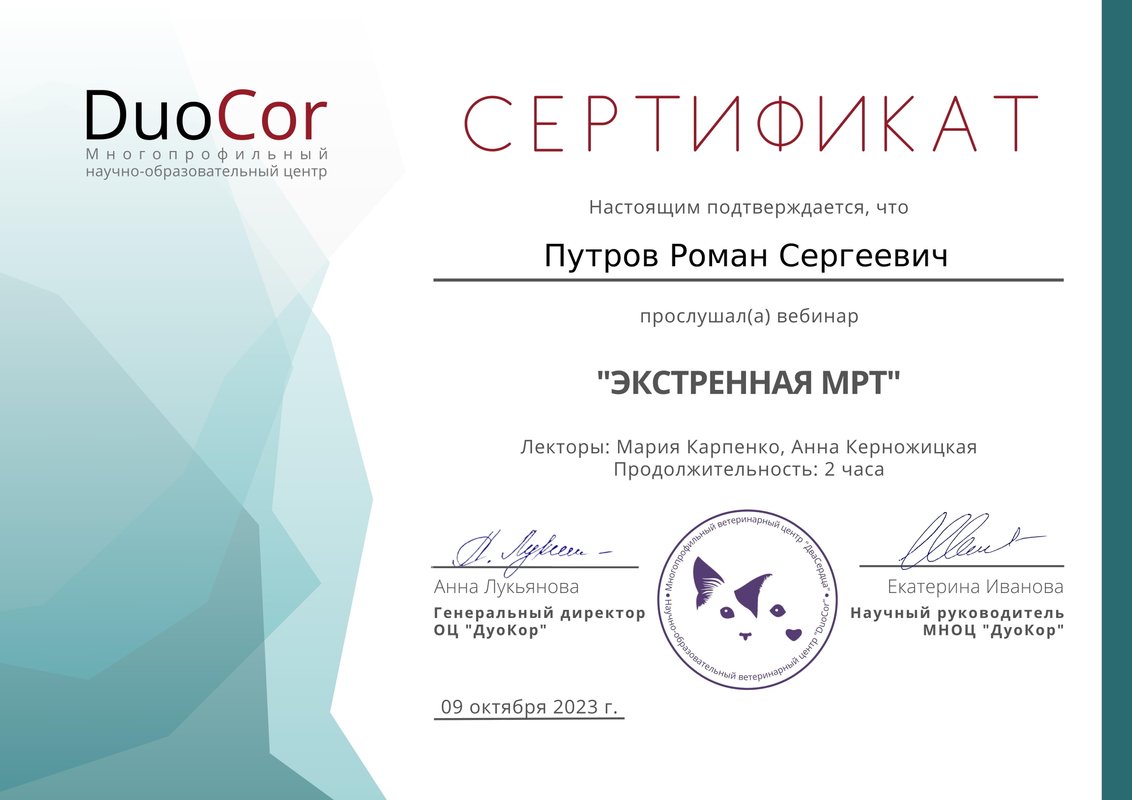 Документ или сертификат