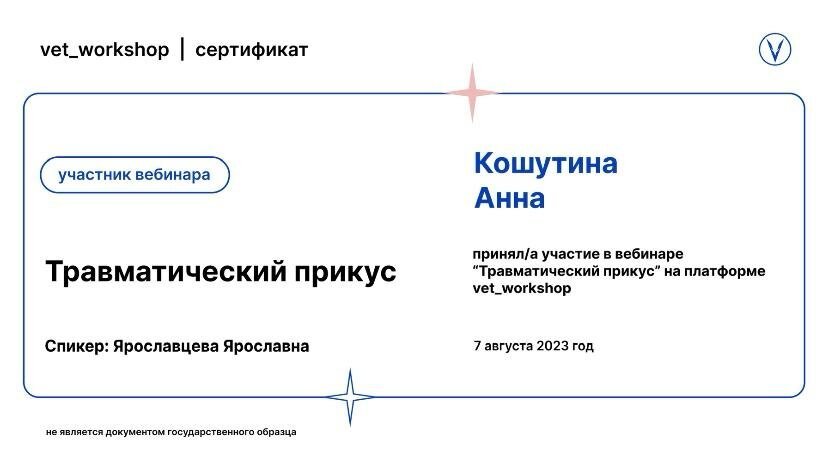 Документ или сертификат
