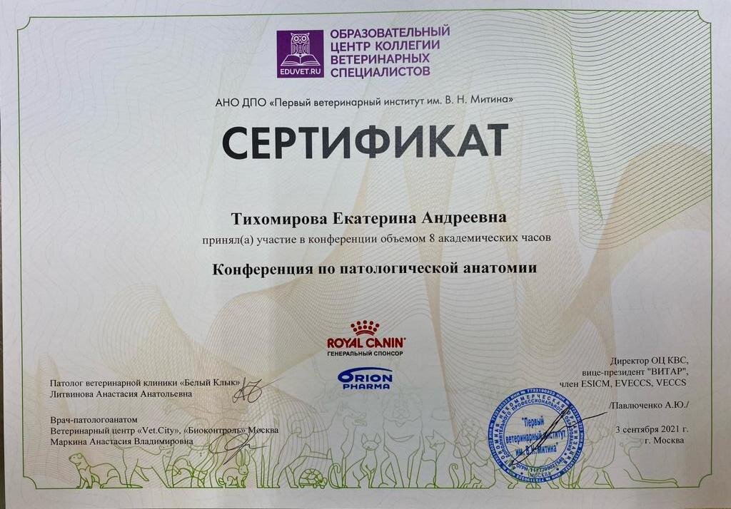 Документ или сертификат