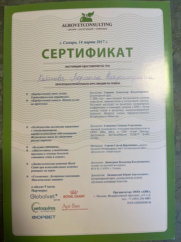 Документ или сертификат