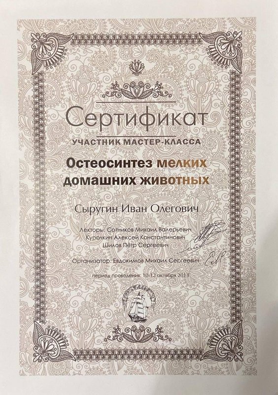 Документ или сертификат